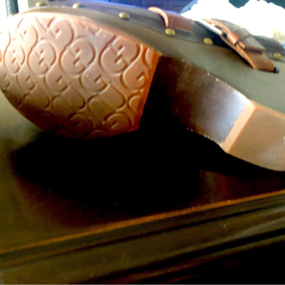 UGG Wedge Shoes. Rich Chocolate color.